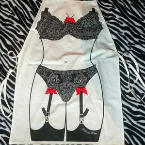 Vintage Undercover Wear Apron Sexy Bra & Panties